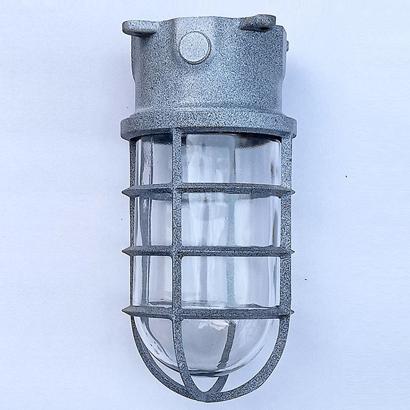 Contemporary Industrial Waterproof Aluminum Alloy Semi-Flush Mount Ceiling Light for Outdoor Patio