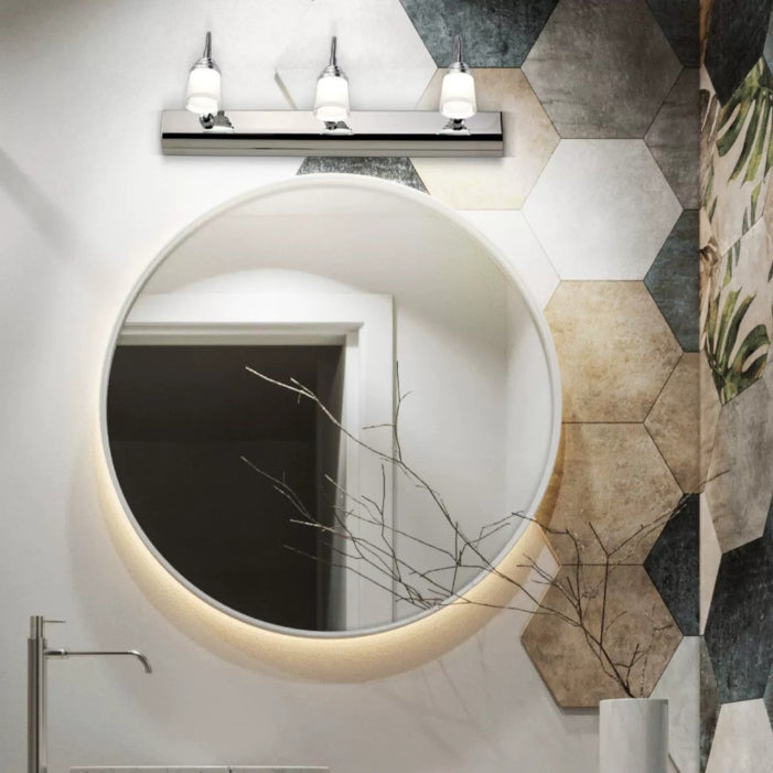 Modern Gooseneck LED Wall Sconce - Stainless Steel Vanity Light for Bathroom