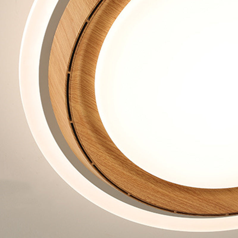 Modern Simplicity Bladeless LED Ceiling Fan Light for Bedroom - ABS PC Acrylic Round Design