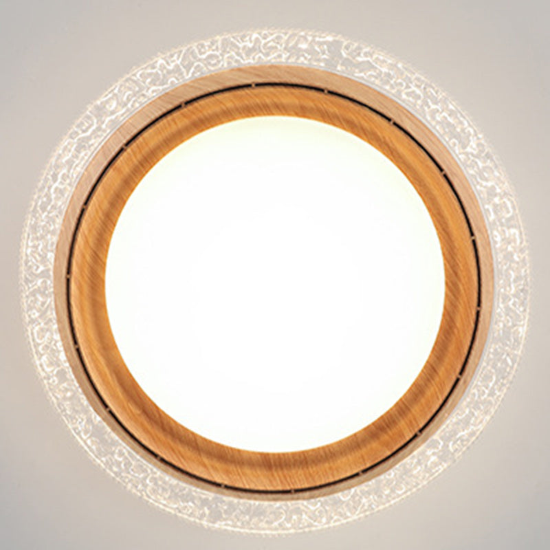 Modern Simplicity Bladeless LED Ceiling Fan Light for Bedroom - ABS PC Acrylic Round Design