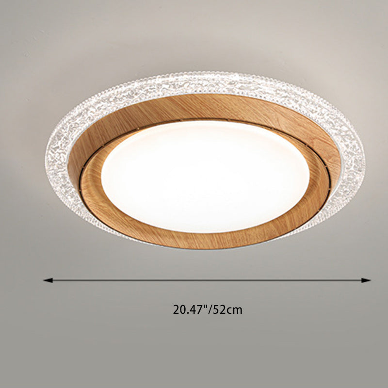 Modern Simplicity Bladeless LED Ceiling Fan Light for Bedroom - ABS PC Acrylic Round Design