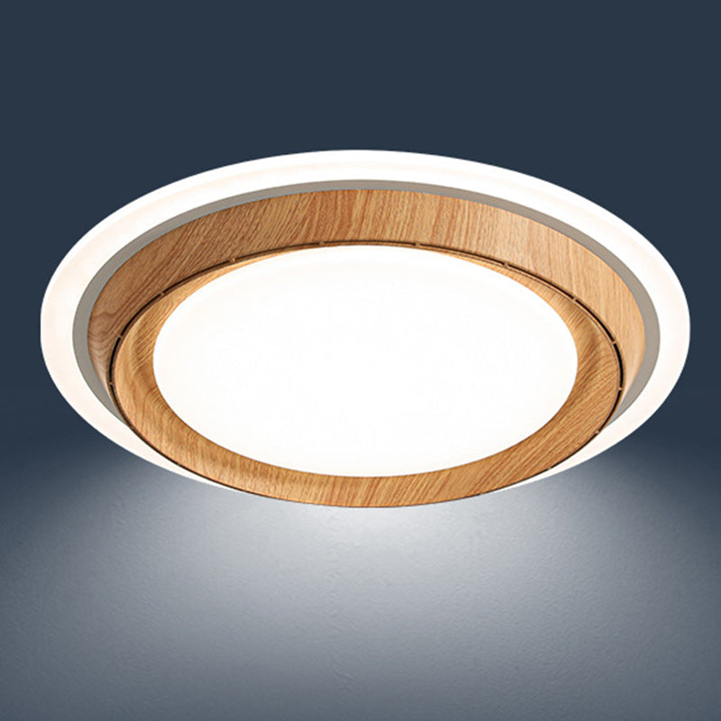 Modern Simplicity Bladeless LED Ceiling Fan Light for Bedroom - ABS PC Acrylic Round Design