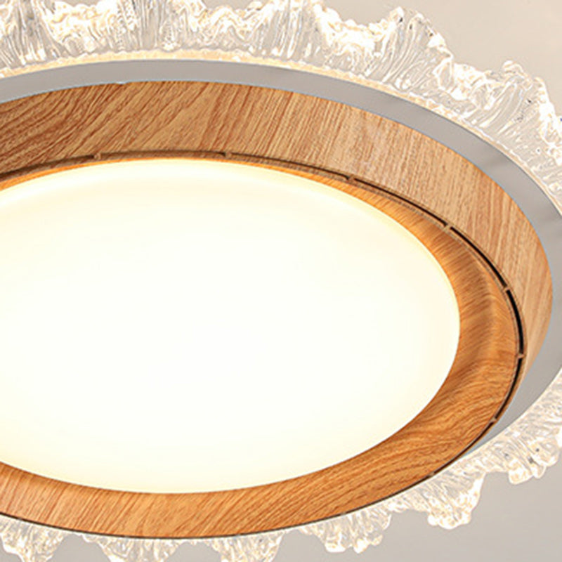 Modern Simplicity Bladeless LED Ceiling Fan Light for Bedroom - ABS PC Acrylic Round Design