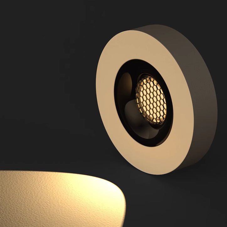 Modern Minimalist Iron Round Honeycomb LED Ceiling Light for Hallway