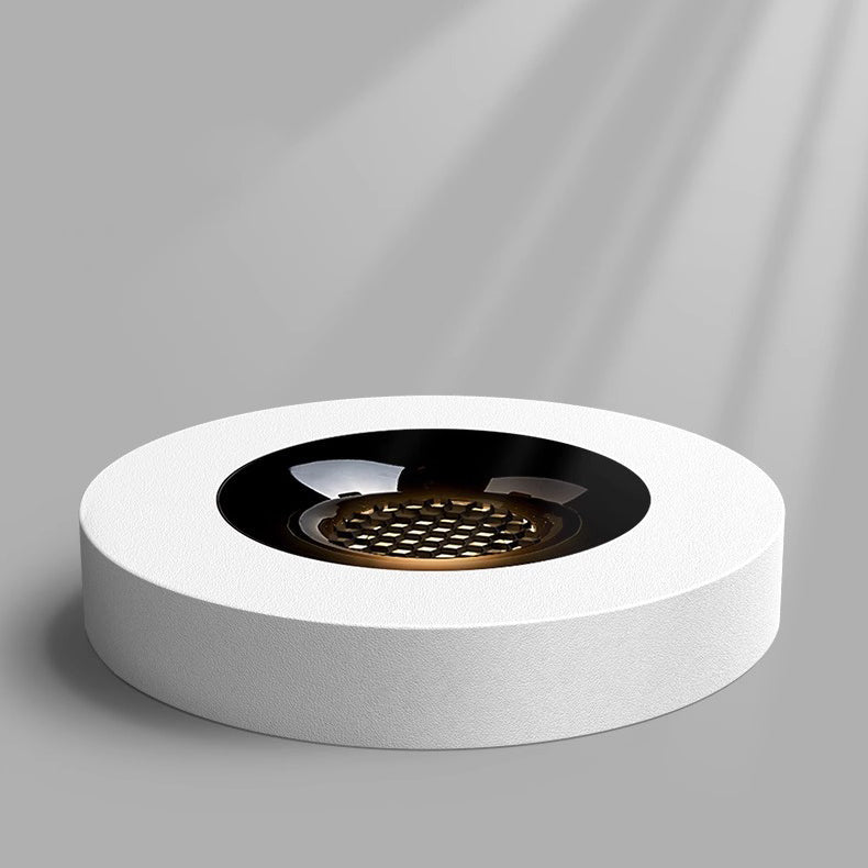 Modern Minimalist Iron Round Honeycomb LED Ceiling Light for Hallway