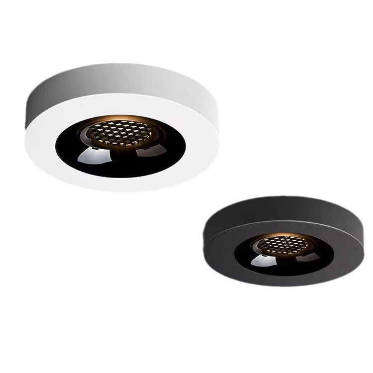 Modern Minimalist Iron Round Honeycomb LED Ceiling Light for Hallway
