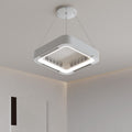 Modern Simplicity Acrylic LED Ceiling Fan Chandelier for Bedroom