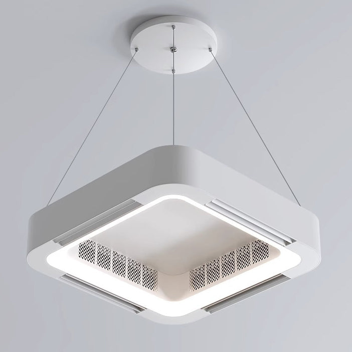 Modern Simplicity Acrylic LED Ceiling Fan Chandelier for Bedroom