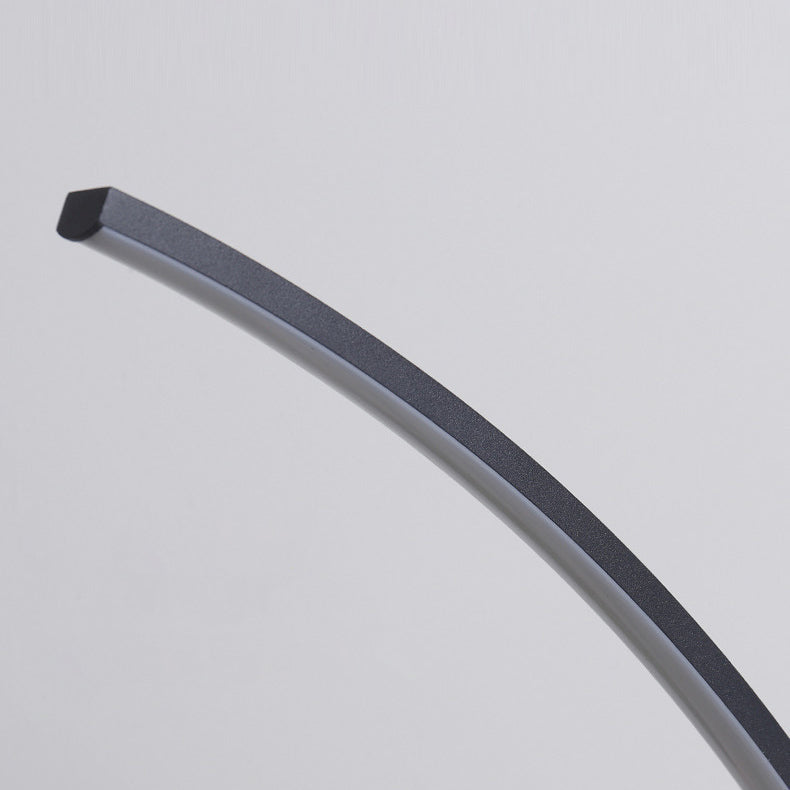Modern Minimalist USB Curved LED Desk Lamp - Aluminum Study Light