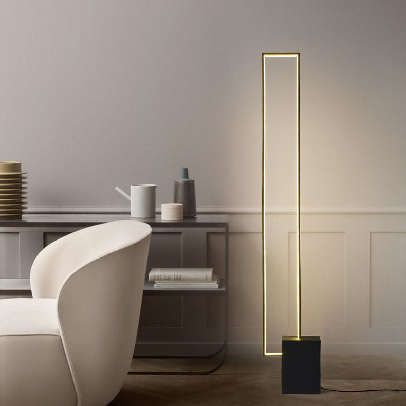 Modern Minimalist Iron Marble LED Floor Lamp for Living Room