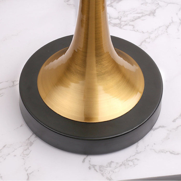 Contemporary Retro Dimmable Metal Cylinder Touch Sensor Table Lamp for Bedside