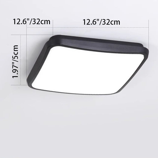 Modern Minimalist Waterproof LED Ceiling Light - Aluminum Alloy for Outdoor Patio
