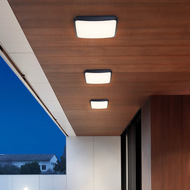 Modern Minimalist Waterproof LED Ceiling Light - Aluminum Alloy for Outdoor Patio