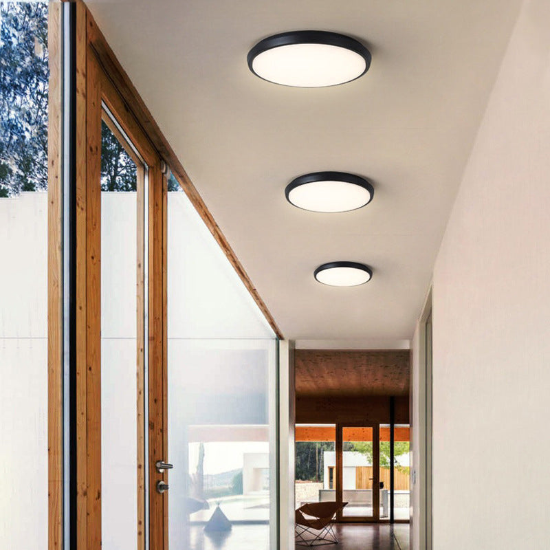 Modern Minimalist Waterproof LED Ceiling Light - Aluminum Alloy for Outdoor Patio