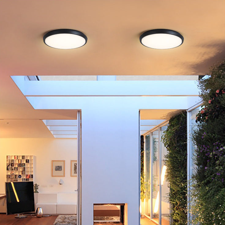Modern Minimalist Waterproof LED Ceiling Light - Aluminum Alloy for Outdoor Patio