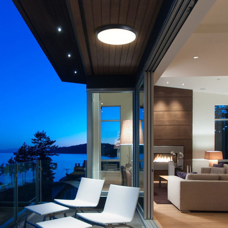 Modern Minimalist Waterproof LED Ceiling Light - Aluminum Alloy for Outdoor Patio