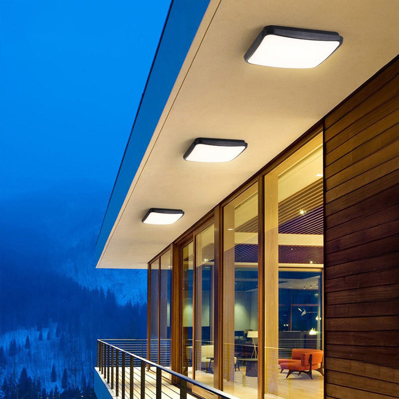Modern Minimalist Waterproof LED Ceiling Light - Aluminum Alloy for Outdoor Patio