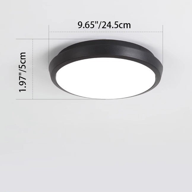 Modern Minimalist Waterproof LED Ceiling Light - Aluminum Alloy for Outdoor Patio