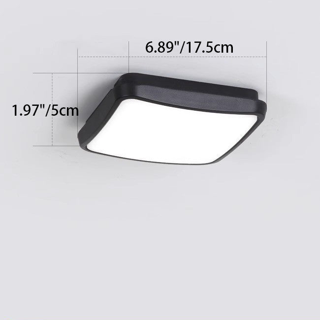 Modern Minimalist Waterproof LED Ceiling Light - Aluminum Alloy for Outdoor Patio