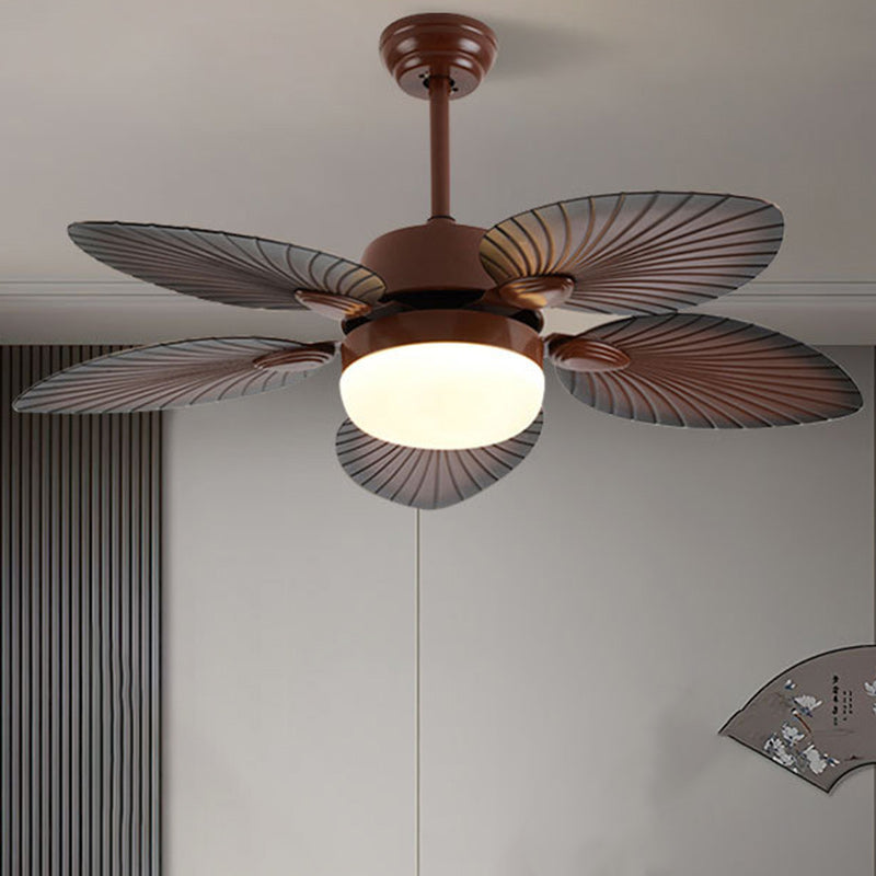 Contemporary Retro Acrylic Round Banana Leaf LED Downrod Ceiling Fan Light  

Enhance your living room with this stylish contemporary retro ceiling fan light. Crafted from durable ABS acrylic, it features a unique round banana leaf design that adds a fres