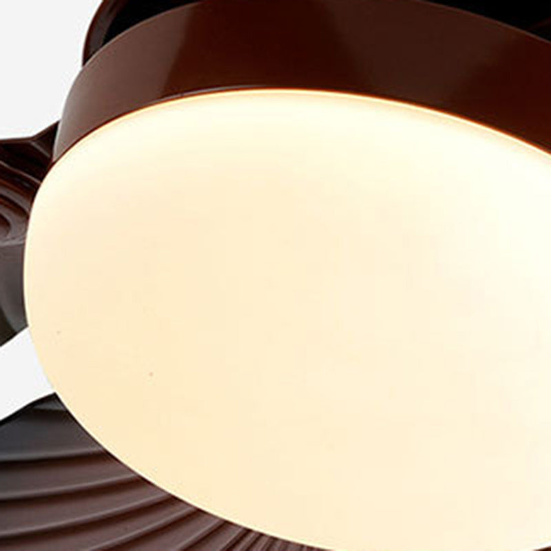 Contemporary Retro Acrylic Round Banana Leaf LED Downrod Ceiling Fan Light  

Enhance your living room with this stylish contemporary retro ceiling fan light. Crafted from durable ABS acrylic, it features a unique round banana leaf design that adds a fres
