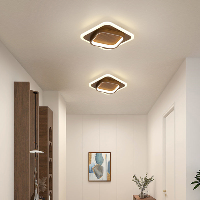Contemporary Scandinavian Round LED Flush Mount Ceiling Light for Hallway

Illuminate your hallway with this sleek Scandinavian-inspired round flush mount ceiling light. Designed with a modern touch, it features durable iron and acrylic materials, making