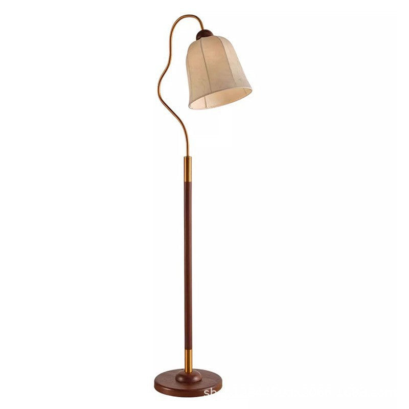 Traditional French Bell Metal Floor Lamp - 1-Light Design for Living Room Elegance