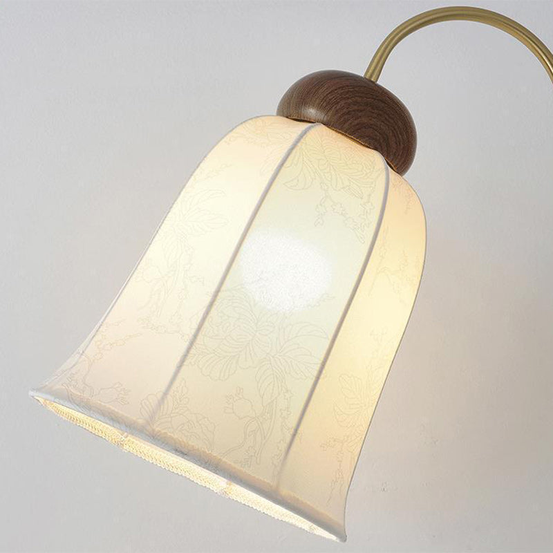 Traditional French Bell Metal Floor Lamp - 1-Light Design for Living Room Elegance