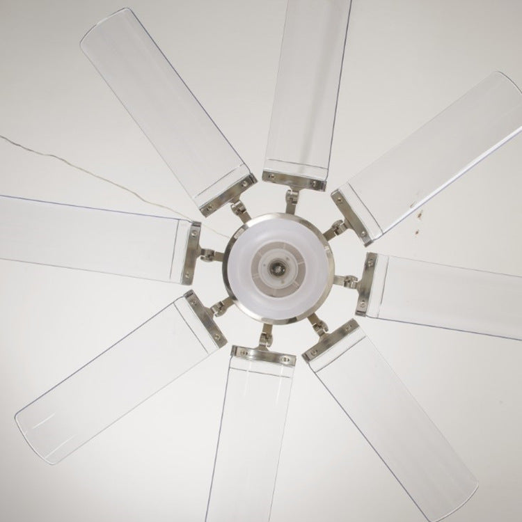 Traditional Vintage LED Downrods Ceiling Fan Light - ABS Acrylic Metal Cone for Living Room