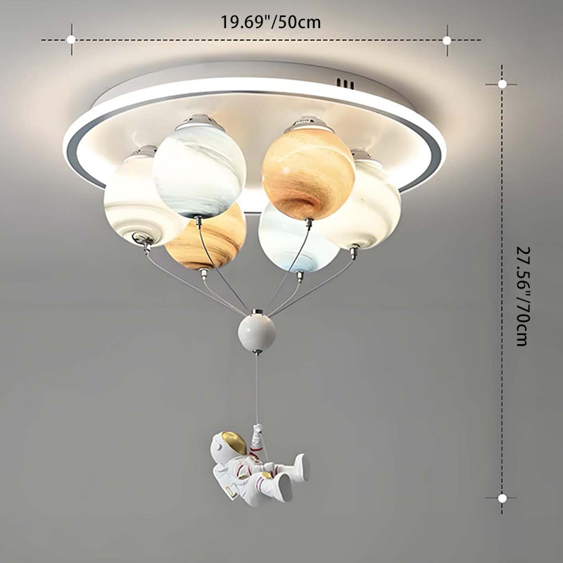 Contemporary Kids Planet Space Hot Air Balloon Astronaut LED Semi-Flush Mount Ceiling Light

Illuminate your child’s bedroom with this enchanting contemporary hot air balloon and astronaut-themed ceiling light. Perfect for creating a cosmic adventure, thi