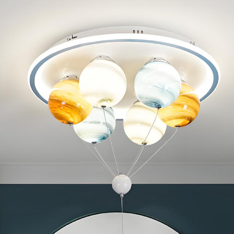 Contemporary Kids Planet Space Hot Air Balloon Astronaut LED Semi-Flush Mount Ceiling Light

Illuminate your child’s bedroom with this enchanting contemporary hot air balloon and astronaut-themed ceiling light. Perfect for creating a cosmic adventure, thi