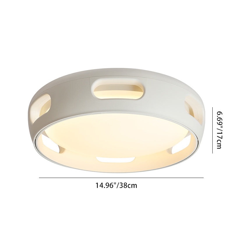 Contemporary Nordic Bladeless LED Ceiling Fan Light - Acrylic Semi-Flush Mount for Bedroom