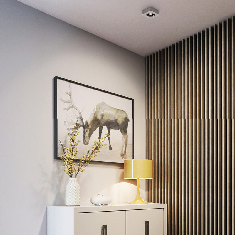 Modern Minimalist Iron Honeycomb LED Flush Mount Ceiling Light for Hallway