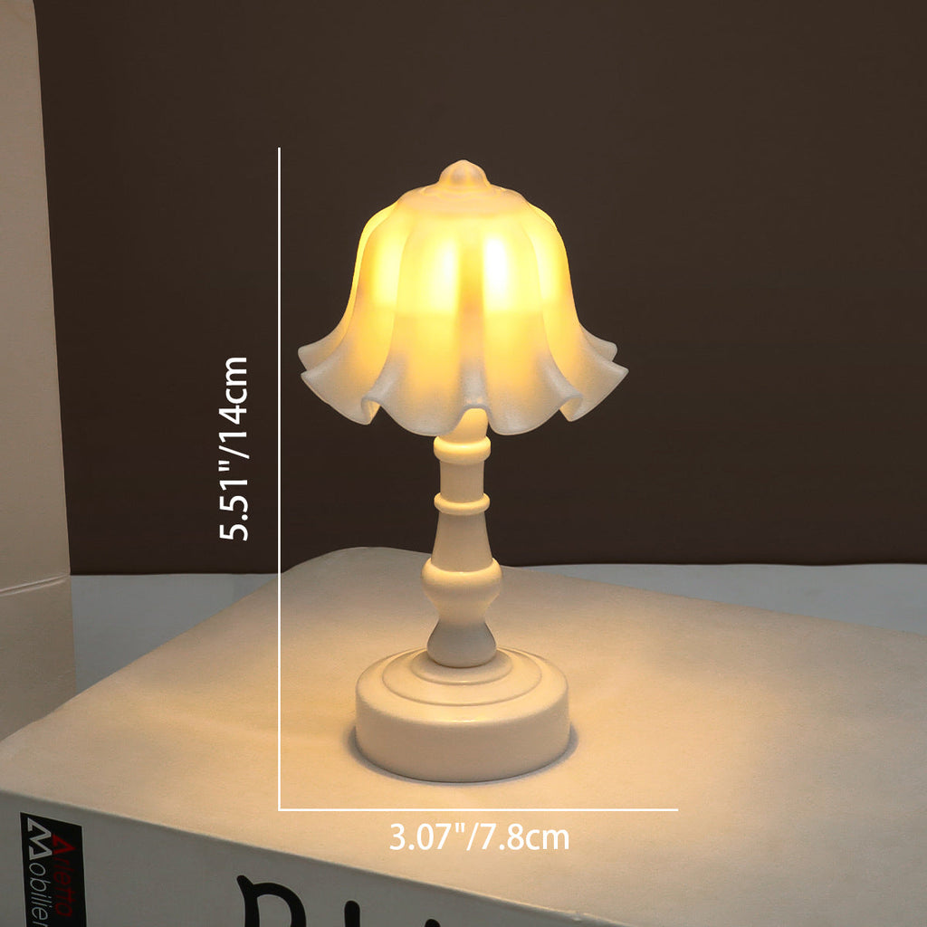 Contemporary Nordic Pleated LED Table Lamp - Stylish Bedside Night Light