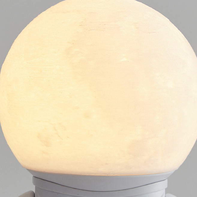 Contemporary Rechargeable LED Astronaut Lunar Kids Night Light Table Lamp for Bedroom, Cute Nightlight for Children, Space Themed Bedroom Decor, USB Rechargeable, Unique Astronaut Design, Soft Warm Light for Toddler's Room, Ideal Gift for Kids and Space L