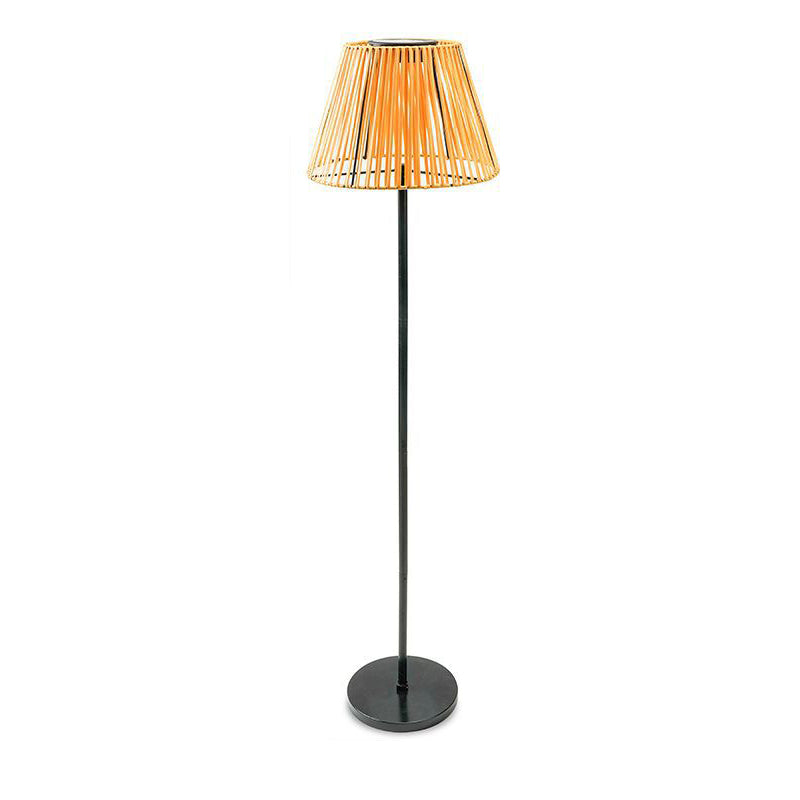 Traditional Japanese Solar LED Outdoor Lamp - Waterproof Conic Weaving Design for Garden & Patio