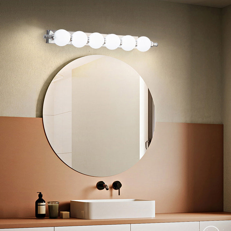 Contemporary Nordic Stainless Steel LED Wall Sconce - Bathroom Vanity Lighting