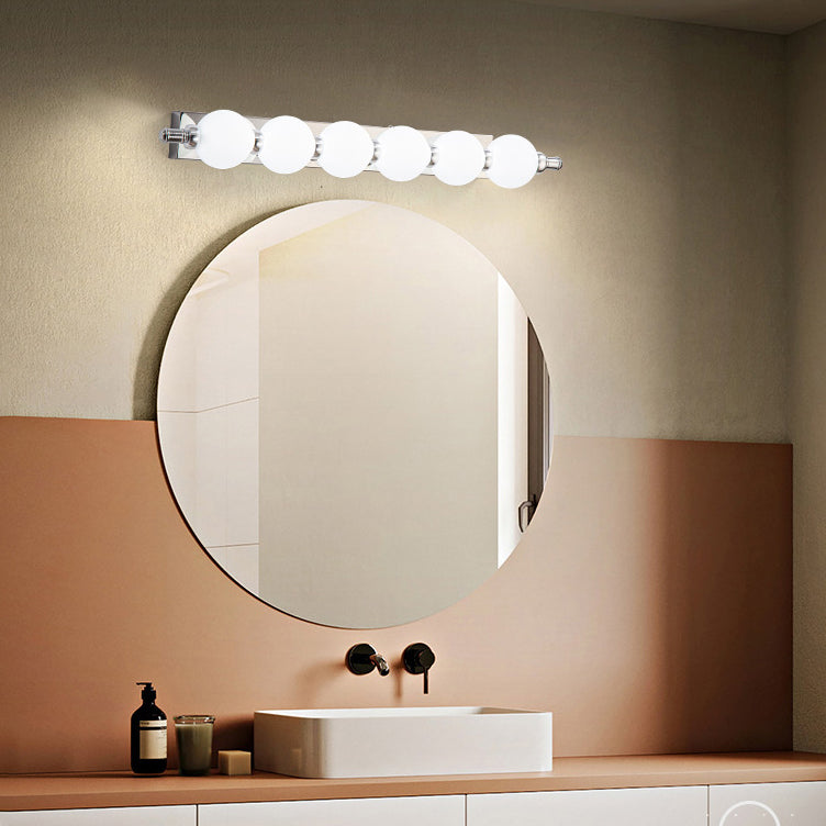 Contemporary Nordic Stainless Steel LED Wall Sconce - Bathroom Vanity Lighting