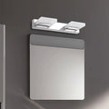 Modern Stainless Steel LED Wall Sconce - Square Acrylic Vanity Lighting for Bathroom