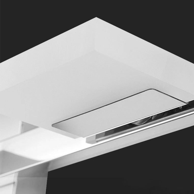 Modern Stainless Steel LED Wall Sconce - Square Acrylic Vanity Lighting for Bathroom