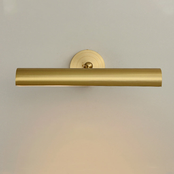 Modern Mid-Century Copper Strip Adjustable 2-Light Wall Sconce for Bathroom