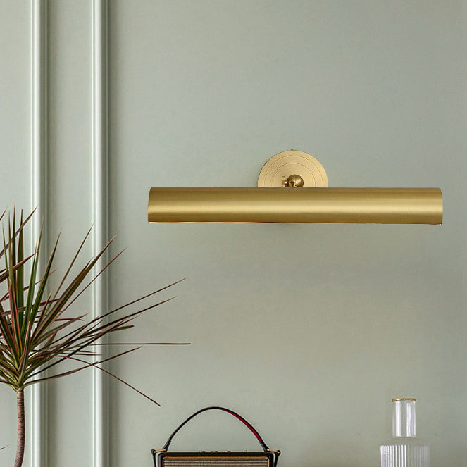 Modern Mid-Century Copper Strip Adjustable 2-Light Wall Sconce for Bathroom