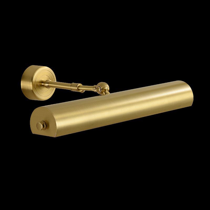 Modern Mid-Century Copper Strip Adjustable 2-Light Wall Sconce for Bathroom