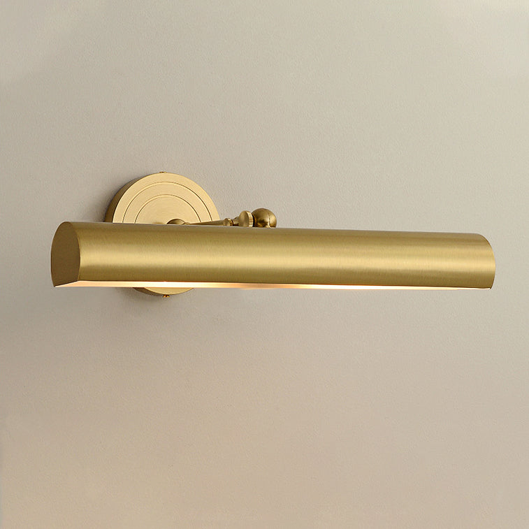 Modern Mid-Century Copper Strip Adjustable 2-Light Wall Sconce for Bathroom