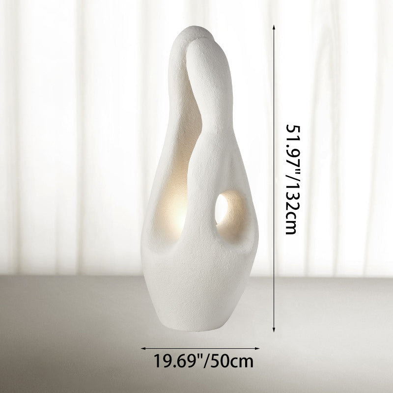 Contemporary Polystyrene Irregular Floor Lamp for Living Room - 1-Light Design