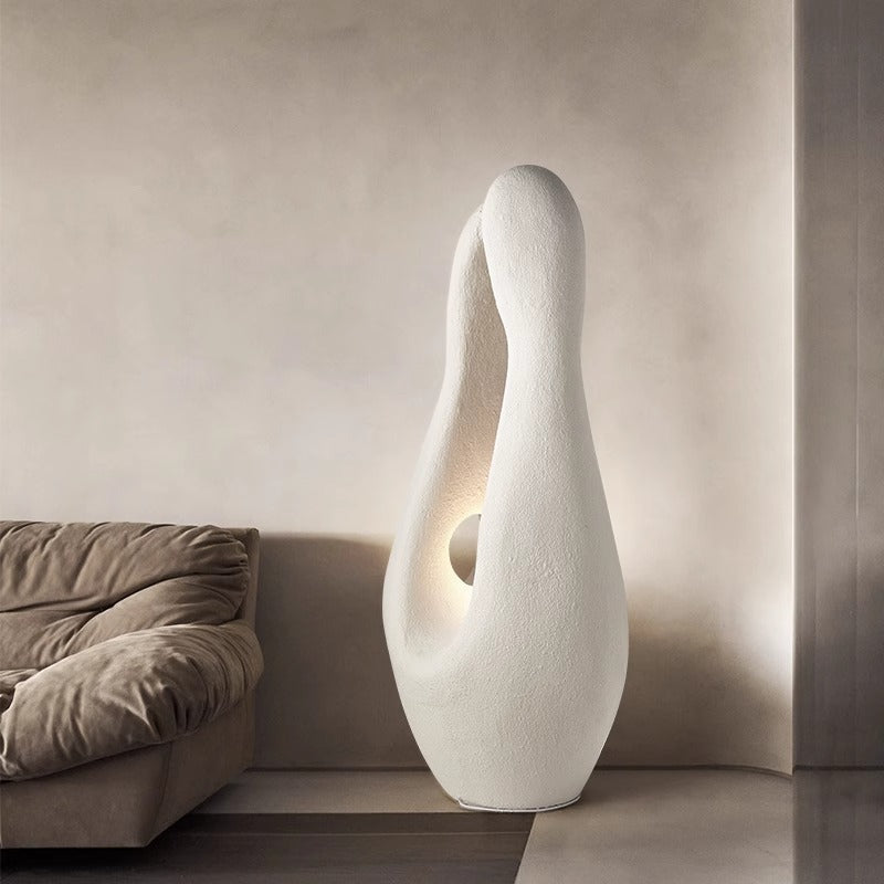 Contemporary Polystyrene Irregular Floor Lamp for Living Room - 1-Light Design