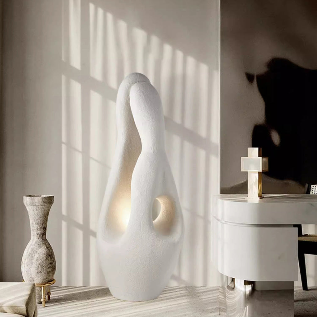 Contemporary Polystyrene Irregular Floor Lamp for Living Room - 1-Light Design