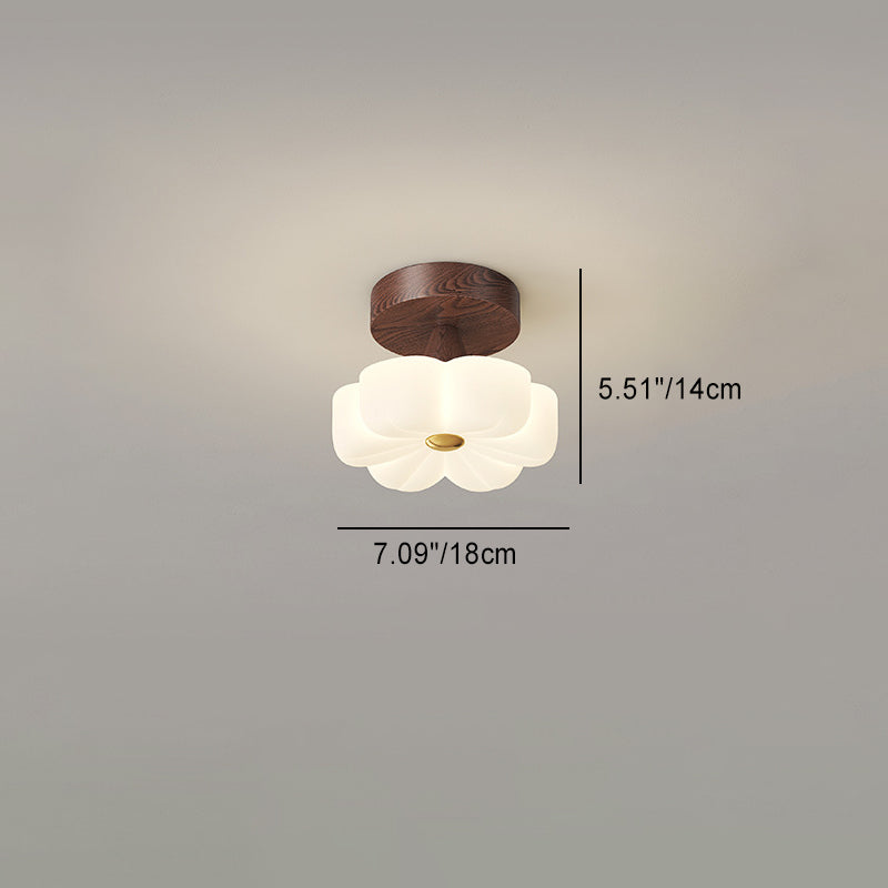 Contemporary Nordic Rubber Wood PE Flower Branch LED Semi-Flush Mount Ceiling Light

Illuminate your hallway with this stylish semi-flush mount ceiling light. Featuring a contemporary Nordic design, it seamlessly blends rubber wood and PE material for a u