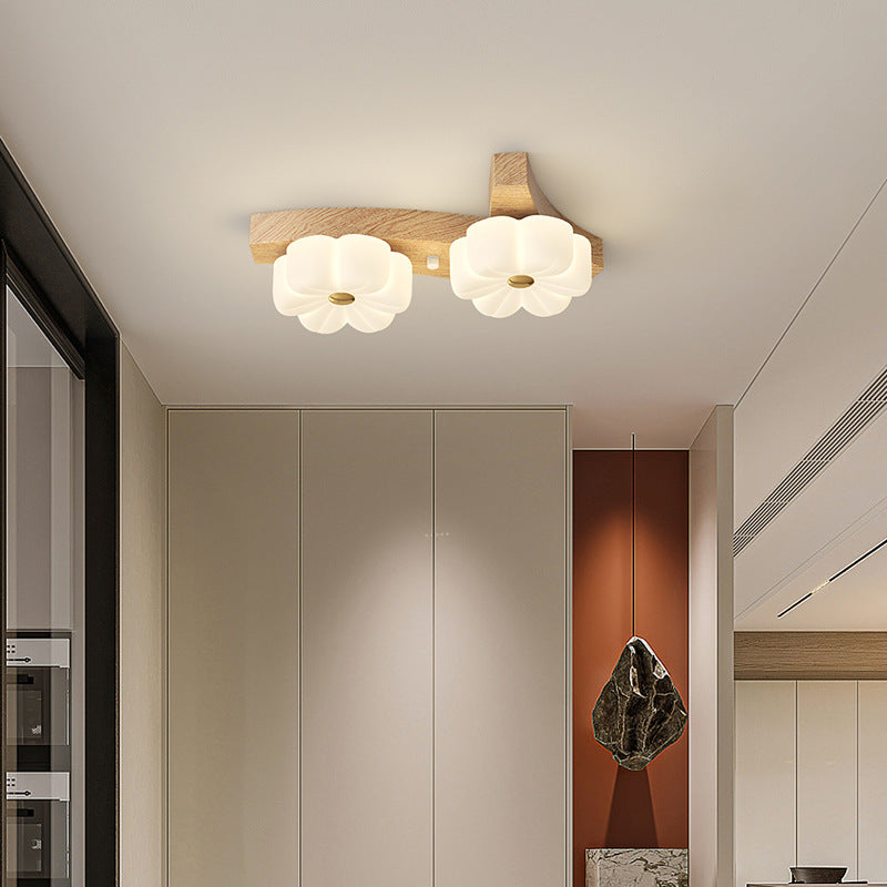 Contemporary Nordic Rubber Wood PE Flower Branch LED Semi-Flush Mount Ceiling Light

Illuminate your hallway with this stylish semi-flush mount ceiling light. Featuring a contemporary Nordic design, it seamlessly blends rubber wood and PE material for a u