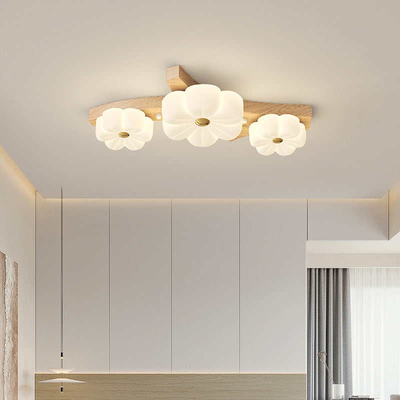 Contemporary Nordic Rubber Wood PE Flower Branch LED Semi-Flush Mount Ceiling Light

Illuminate your hallway with this stylish semi-flush mount ceiling light. Featuring a contemporary Nordic design, it seamlessly blends rubber wood and PE material for a u